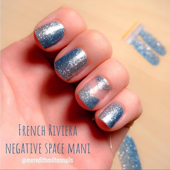 *Retired* Color Street: French Riviera | Blue Silver Gradient Glitter Sparkle - Picture 10 of 14